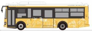 黄色園内バス ジブリパーク ラッピング ジブリパーク ラッピング園内バス「青春の丘」～ 「ジブリの大倉庫」～「どんどこ森」運行開始♪2022年10月13日～