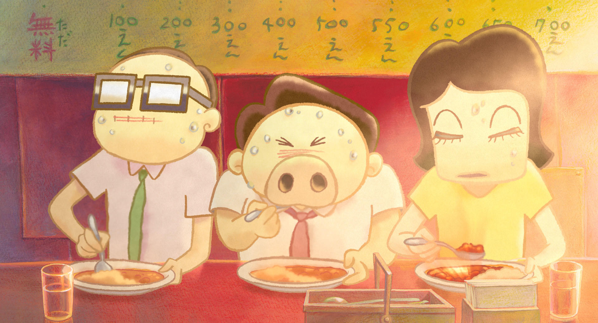 スタジオジブリ映画「ギブリーズ episode2」カレーショップ トシちゃんのシーン