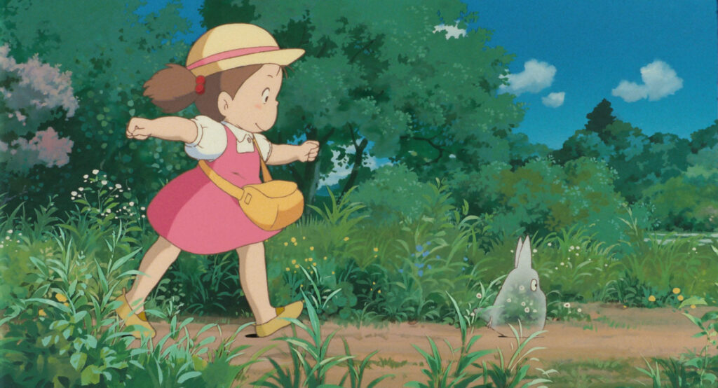 ジブリ映画「となりのトトロ」からメイちゃんの帽子、トウモロコシのシーンです。（イメージ  © Studio Ghibli）