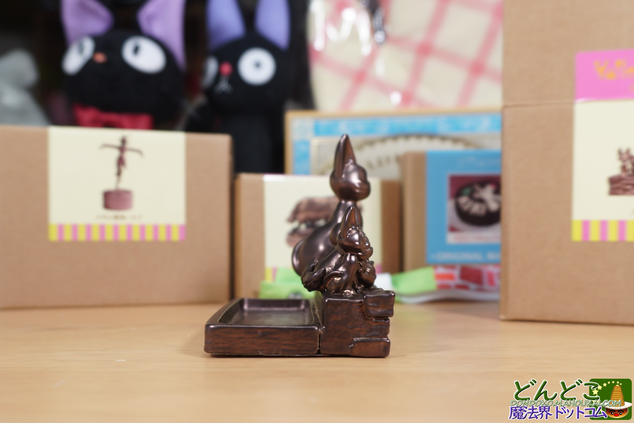 ジジと子猫たち（魔女の宅急便）メタル置物｜魔女の谷 ジブリパーク限定グッズ